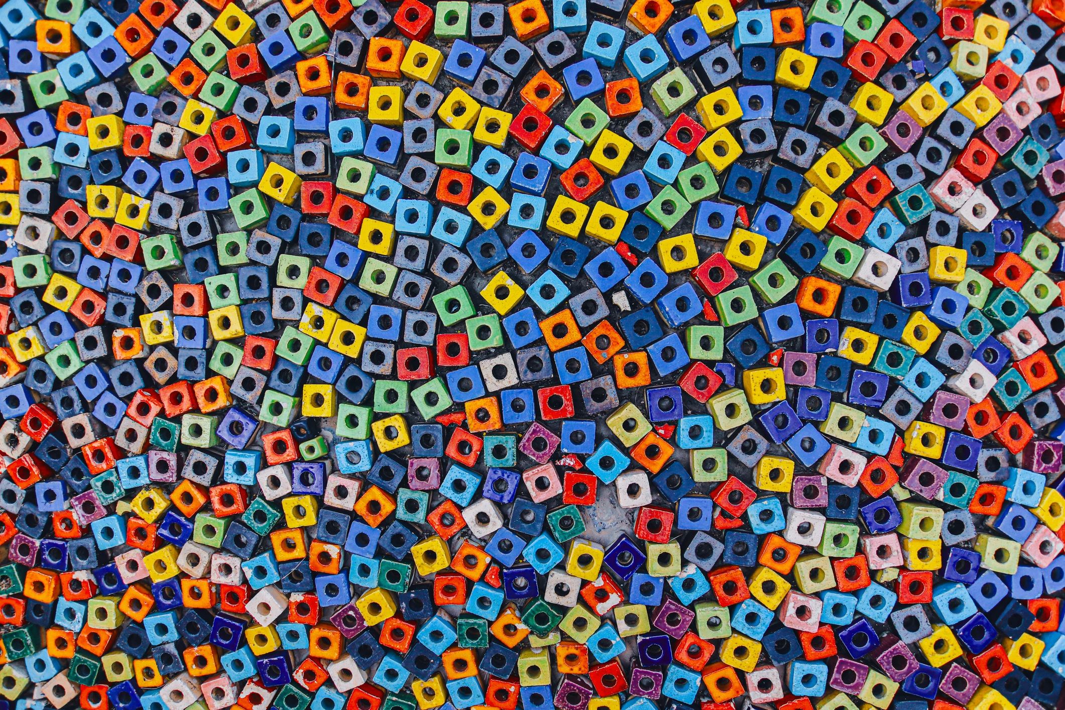 Colorful mosaic texture used as fantasy pattern inspiration